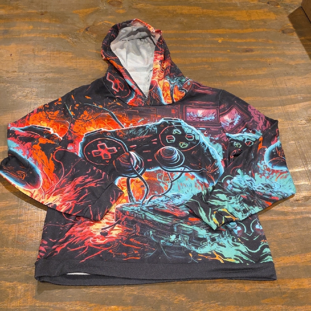 Colorful Gaming Hoodie for Kids